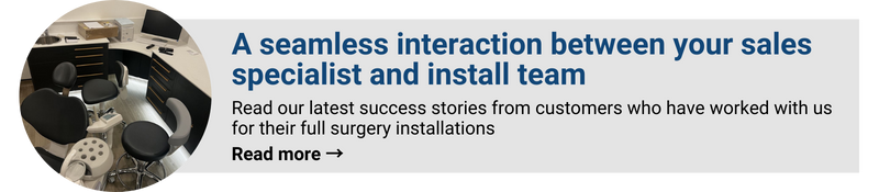 A seamless interaction between your sales specialist and install team. Read our latest success stories from customers who have worked with us for their full surgery installations