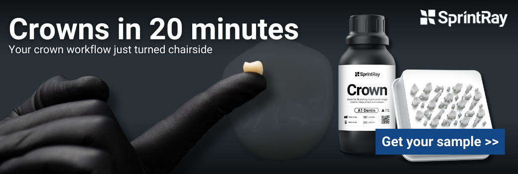 Crowns in 20 minutes - your crown workflow just turned chairside - get your sample >>