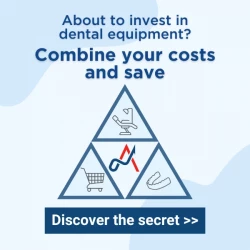 About to invest in dental equipment? Combine your costs and save.  Discover the secret >>